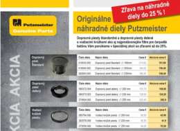 Akcia PUTZMEISTER - Dopravné piesty a vložky filtrov