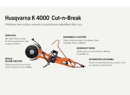 Akcia HUSQVARNA Construction - K4000 Cut-n-Break